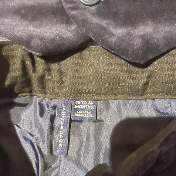 Janie and Jack Velvet Party Set for Baby boy 18-24m vest pants & Bow Tie - Picture 3 of 5